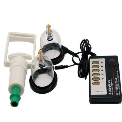 Electro Shock Nipple Vacuum Massage Kit Breast Enhancer Sucker Twist Pump Massager Sexy  For Men Women