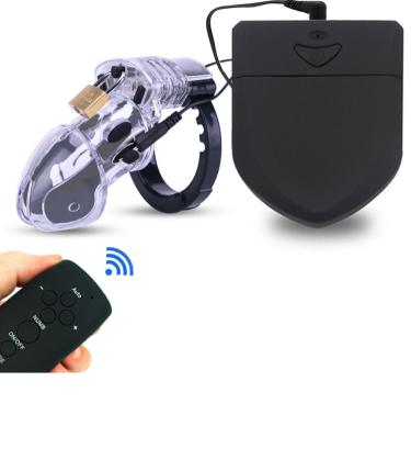 Electro Shock Penis Ring Lock Cock Cage   Electric Cb6000 Chastity Devices For Men