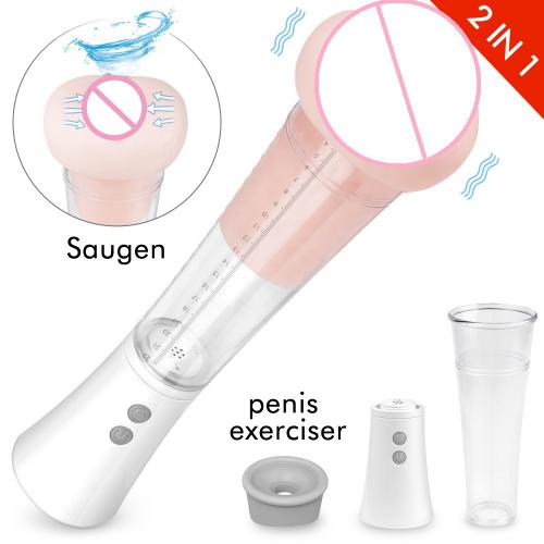 High Quality Penis Pump Dildo Enlargement Vacuum Pussy Cup Enlarger For Male Masturbation