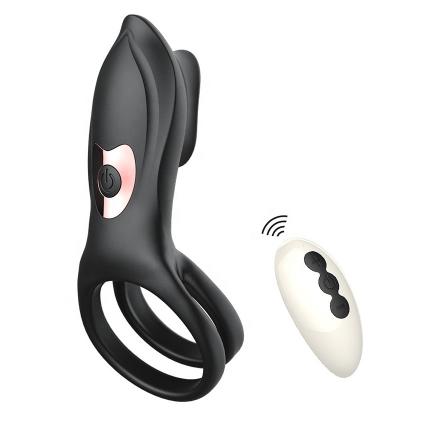 Hot Remote Control Vibrating Penis Cock Ring  Clitoris Vibrator Delay Male Lock Masturbator