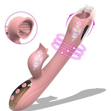 Hot Selling Usb Electric   G-spot Masturbator With Vibrating Tongue Function Erotic