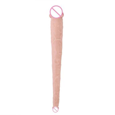 Lesbian Sexual  Realistic Double Headed Dildo  Sex Dildos For Men