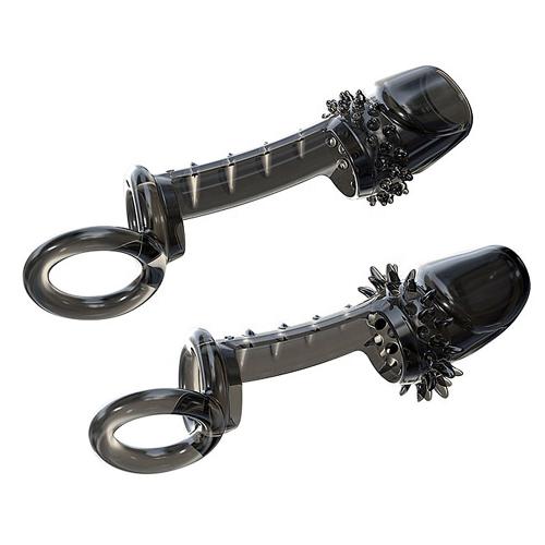Male Chastity Device Penis Enlargement Cock Cage Ring Delay Ejaculation Sleeve Rings  For Men