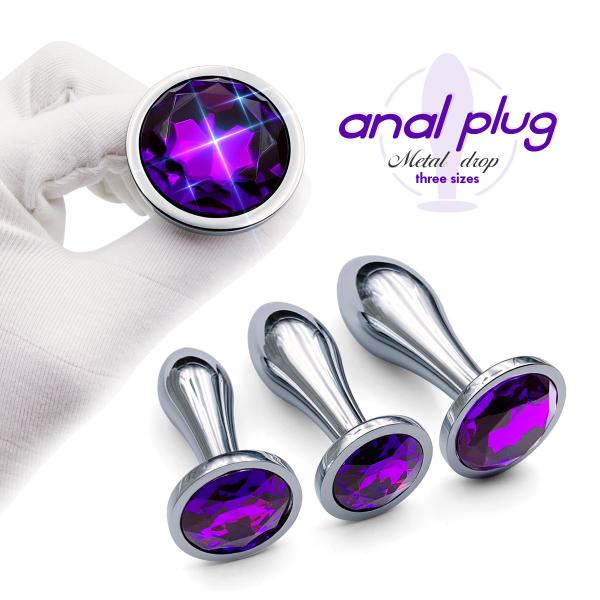 Male Prostate Massage Sex Game  Sexy  Shop Crystal Jewelry Metal Butt Anal Plug