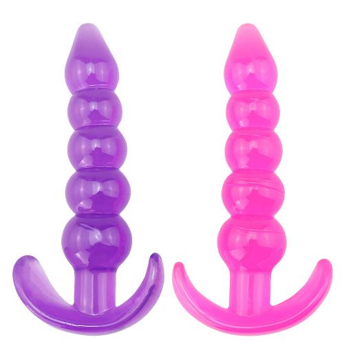 Male Prostate Massager Bullet Anal Plug Suction Cup Masturbator Beads Butt  For Men