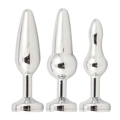 Metal  Led Light Anus Plug Steel Prostate Stimulator Butt No Vibrator Erotic  Couple Games