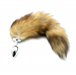 Metal Fox Tail Butt Plug Anal Sex Game Erotic Role Play