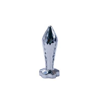 New Metal Gem Base Butt Plug Anal Massage Dildo   For Women And Men