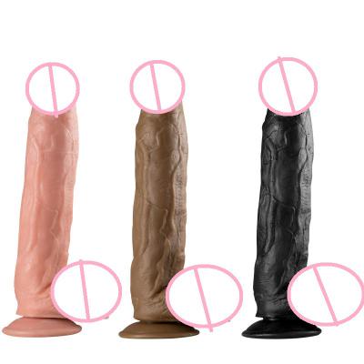 Realistic Female Masturbator Huge Dildo Suction Cup Anal Penis & Clitoral Stimulator  For Women