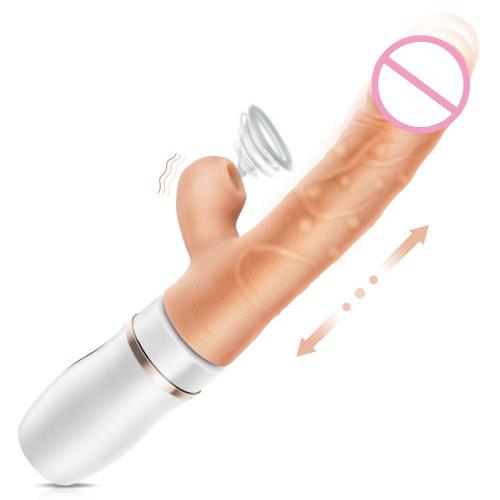 Realistic Vibrator Penis Dildo  For Women Artificial Thrusting Sucker With Vibrating Feature