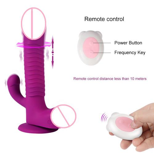 Remote Control Telescopic Anal Stimulation Vibrator Suction Cup Vagina  For Women Female Masturbation Dildo