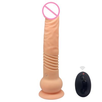 Remote Control G Spot Vibe Rotation Thrusting Silicone Real Artificial Penis Dildo Vibrator For Women