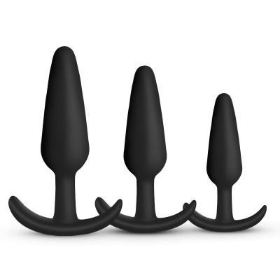 Silicone Anal Plug Set Butt Plugs Dildo  For Men Woman Beginner Erotic  Anus Trainer