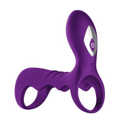 Soft Silicone Penis Ring 10 Speed Vibrator Cock For Men Delay Ejaculation G Spot Stimulation Intimate  Couple