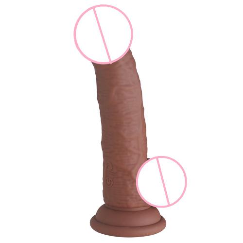 Usb Charging 5.5 Inch Powerful Suction Cup Soft Simulator Real Dildo Vibrator For Women