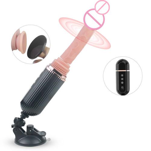 Wholesale G Spot Telescopic Vibrating Hands-free Dildo Vibrator Female  Machine