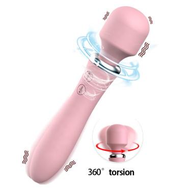 10 Modes Dual Vibration  Women Vagina Wand Massage Pussy G Spot Clitoris Av Vibrator For Woman