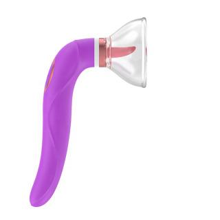 10 Modes Tongue Licking Clitoris Stimulator Nipple Sucking Vibrator Pussy Dildo  For Woman Masturbator Massager Machine