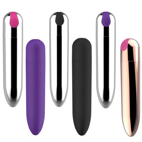10 Speeds Mini Vibrating Usb Recharge Wireless Silver Anal Bullet Vibrators  Vibrator For Women