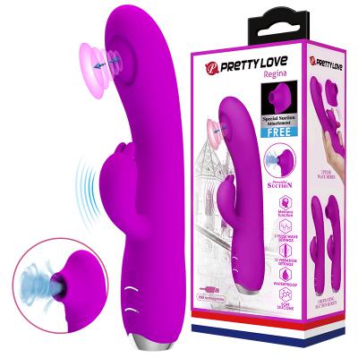 12-speed G-spot Rabbit Dildo Vibrator Vagina Clitoral Sucking  For Women
