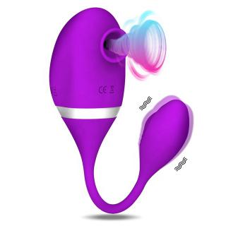 2 In 1 Vibrating Egg Nipple Clit Sucker  G-spot Clitoral Sucking Vibrator For Women