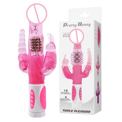 360 Rotating Dildo Rabbit Vibrator  Woman Masturbator Anal Plug Vagina Massager