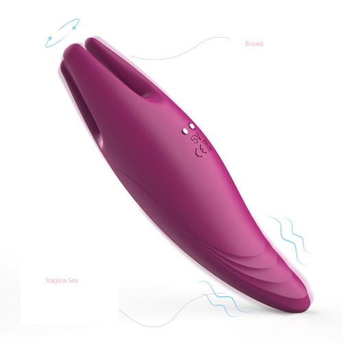9 Modes G Spot Double Head Vibrating Av Rod Massager Silicone Nipple Clamp Dildo Clitoris Vibrator  For  Wholesale