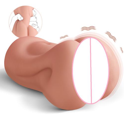3d Realistic Vagina Anal Pocket Pussy Vibrating Male Masturbator Sex For Men
