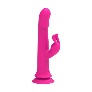 Women's G Spot Rabbit Vibrator Vibrating Dildo With Suction Cup For Clit & Vagina Stimulation