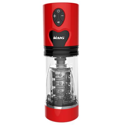 Automatic Telescopic Rotation Heating Male Masturbation Cup Silicone Vagina Real Pussy  Masturbator  For Men