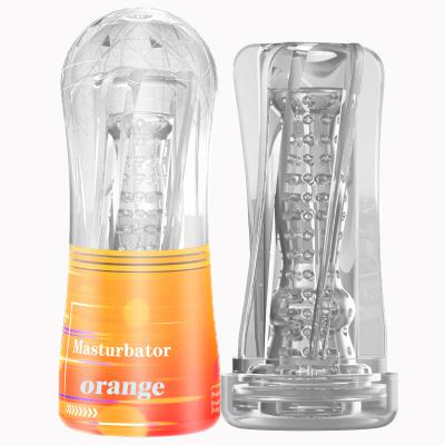 Crystal Realistic  Penis Massager Pussy Vagina Male Masturbator Cup For Men