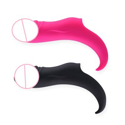 Female Erotic  Vagina  Tongue Licking G Spot Penis Sleeves Finger Dildo Vibrator For Women