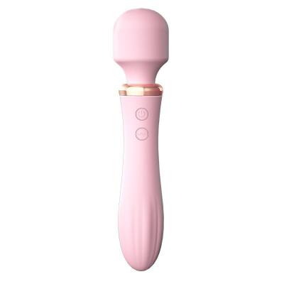 Heated Double Heads Venus G Spot Clitoris Vaginal Av Wand Dildo Vibrator For Women