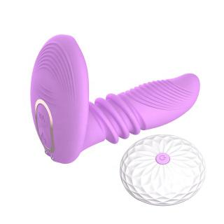 Heating Telescopic Dildo Wearable Vibrator Remote Control G-spot Vibrators Clitoris Stimulator Anal   Woman