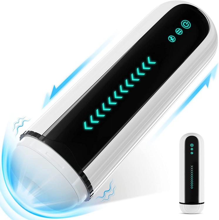 Lcd Display Thrusting Vibrator Automatic Telescopic Male Masturbator  For Men