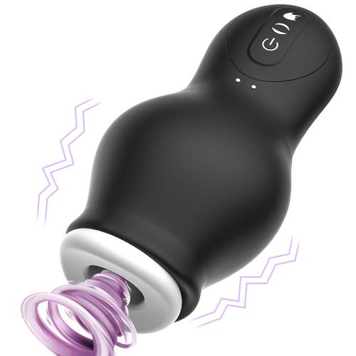 Male Masturbator Oral Sex Trainer Vibrator  For Men Vagina Real Pussy  Delay Automatic Climax Glans Stimulate Man