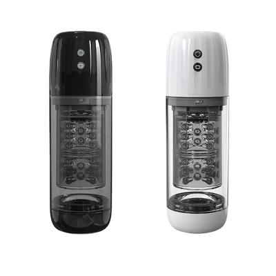 Male  Automatic Sucking Telescopic Rotating Masturbator Cup For Men Real Vaginal Suction Pocket Pussy