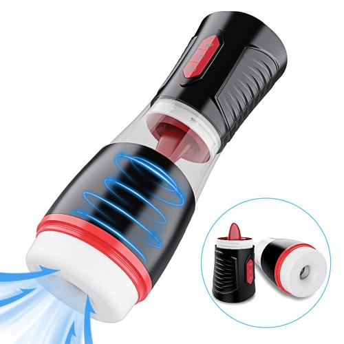 Powerful Sucking Machine Masturbation Cup Tongue Licking Automatic Male Masturbator  For Men