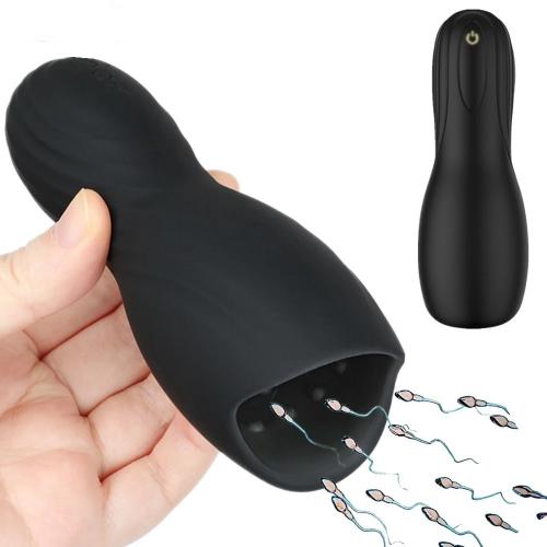 Rechargeable Dildo Vibrator Climax Delay Trainer 10 Speed Silicone  Male Masturbator For Man