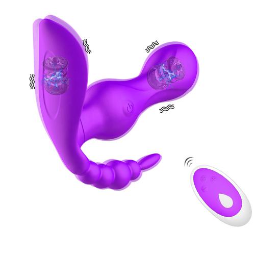 Remote Control Wearable Dildos Vibrator G-spot Clitoris Stimulator Orgasm Anal Vagina Massager Machine   For Women