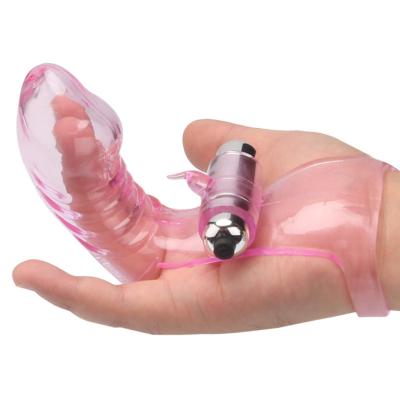 Women Finger Sleeve Vibrator Clitoris Stimulate G Spot Orgasm Massager Female Masturbator
