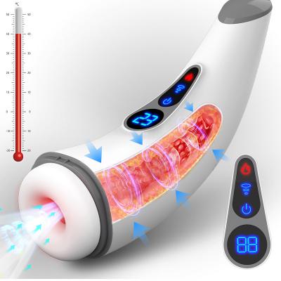Sexual Pleasure Electronic Artificial Vagina Man Pussy Lcd Display Sucking Automatic Male Masturbator For Men