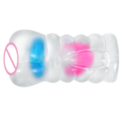 Soft Transparent Male Masturbator Vagina Pussy  For Men Masturbating Penis Trainer