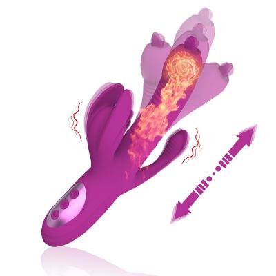 Telescopic Rotating Anal G Spot Clitoris Vagina Vibrator  Dildo For Woman Couple