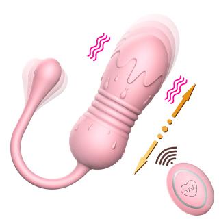 Telescopic Vibrator For Women Vaginal Ball Remote Control Vibrating Egg Clitoral Stimulator G-spot Massage Bullet Dildo