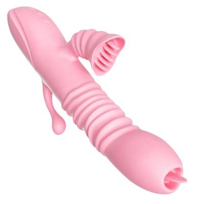Tongue Licking Retractable Vibrator Anal Stimulation Female Masturbator Oral Women