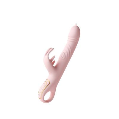 Tongue Licking Vibrating Dildo Rabbit Vibrator  For Women Masturbator Dildos Machine Vibrators