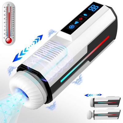 Sex  Automatic Telescopic Rotation Sucking Voice Sucker Masturbation Cup Male Masturbator For Man
