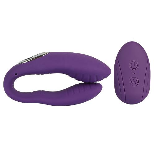 Waterproof Silicone Dual Couple Vibrator Remote Control Vibrators For Couples