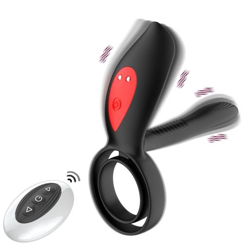 Wholesale Couple  Remote Control Penis Ring Prostate Clitoris Massager Anal Vibrator